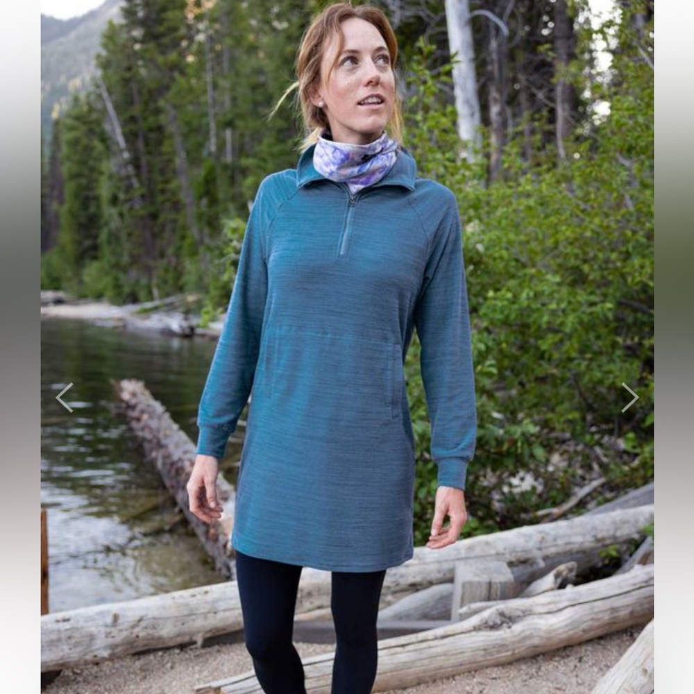 Toad & Co Hibernation 1/4 Zip Dress Outdoors